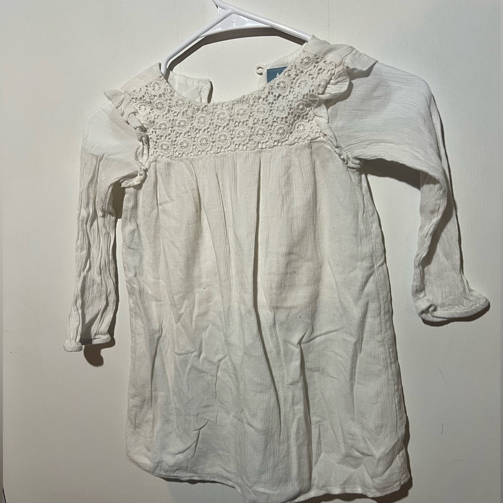 GAP Baby White Lace Dress - Size 5 Years